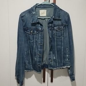Altrd State distressed denim jacket size small